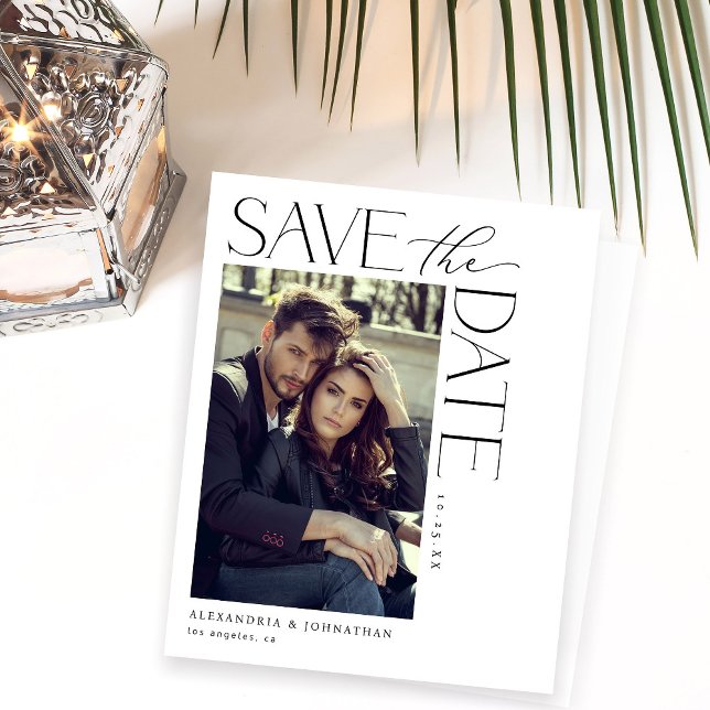Budget Chic Stylish Mod Photo Save the Date 2 (Creator Uploaded)