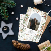 Budget Christmas 1 photo arch watercolor botanical