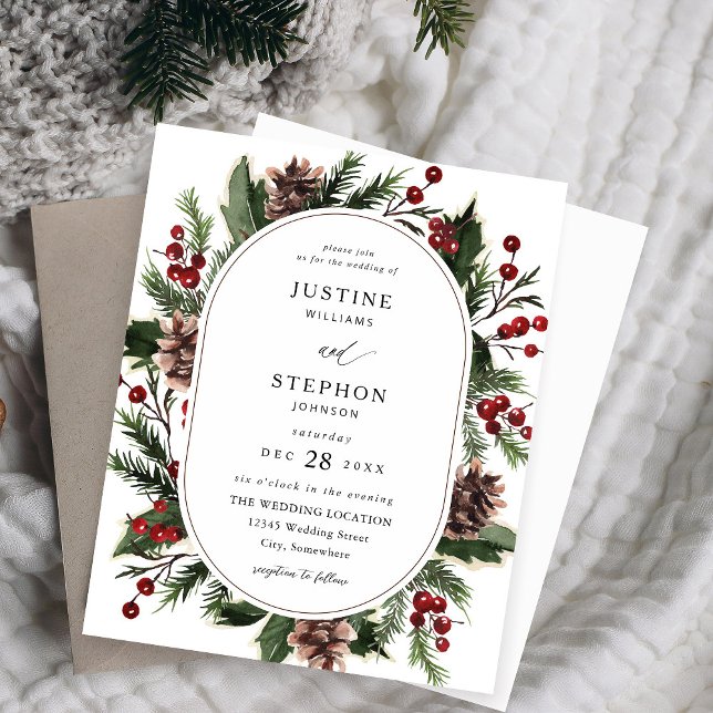 Budget Christmas Berries & Pine Wedding  (Creator Uploaded)