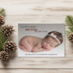 Budget Christmas Birth Announcement Photo Card<br><div class="desc">Announce the arrival of your sweet new baby with these christmas card birth announcements. Personalize with 1 photo on the front and 3 photos on the back. Include all your baby's birth details on the back of the card for a truly personalized holiday card. Visit my christmas card collection to...</div>