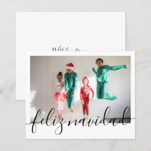 BUDGET Christmas Feliz Navidad Typography Photo