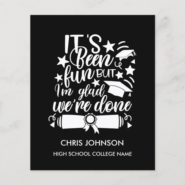 BUDGET Class of 2022 Graduation Invitation Card (Front)