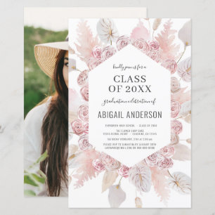 Budget Class of 2023 Boho Grad Party Invitation