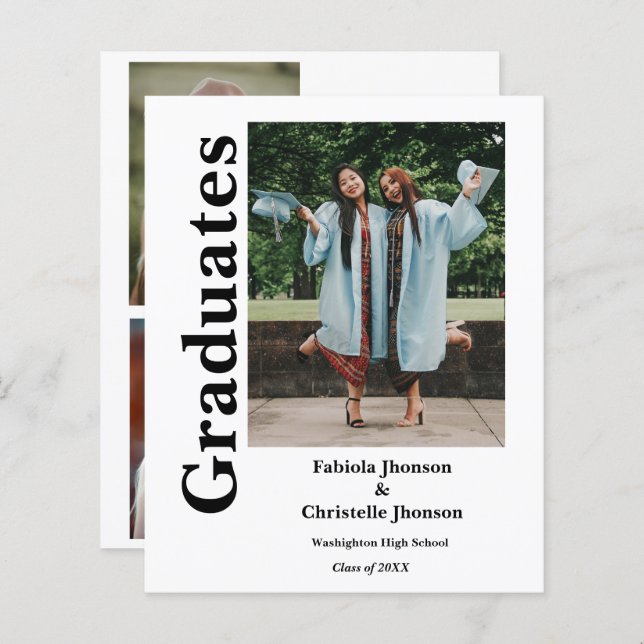 Budget  class of 2023 Siblings double graduation (Front/Back)