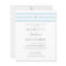 Budget Classic Blue Boys Baptism Invitation