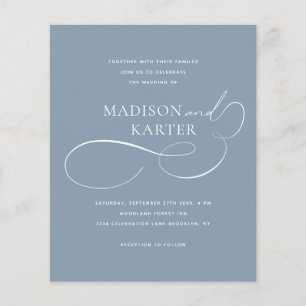 BUDGET Classic Dusty Blue Infinity And Wedding