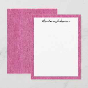 Budget Client Friend Gifting, Pink Denim Print Card