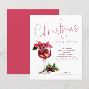 Budget Cocktail Christmas Open House Invite