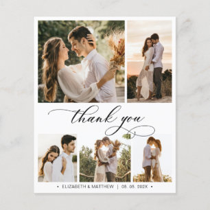 Budget Collage Wedding Thank You Script Flyer