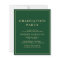 Budget College Green Gold Graduation Party Invite