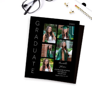 Budget Colour Glow- White & Black Graduate 6 Photo
