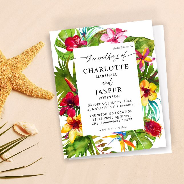 Budget Colourful Tropical Floral Wedding (Creator Uploaded)