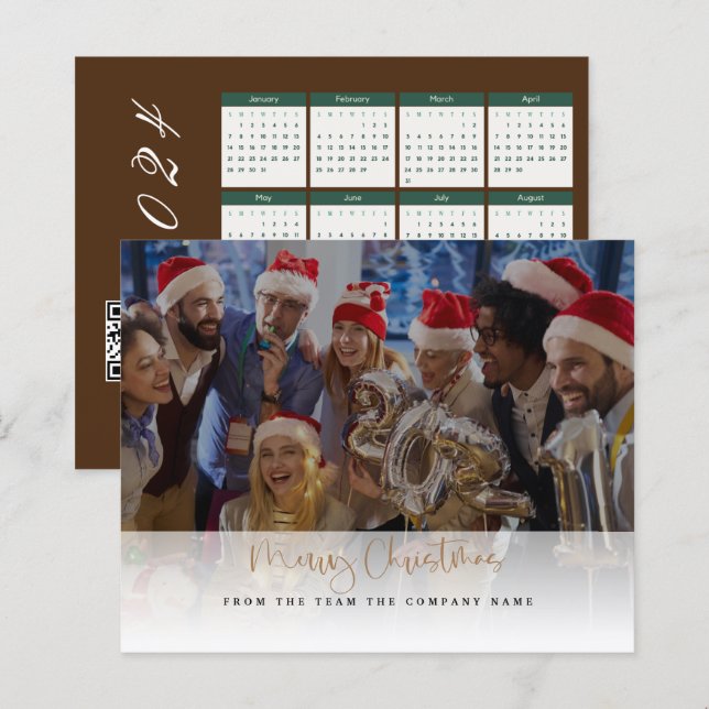 Budget Company Photo Logo Merry Christmas (Front/Back)