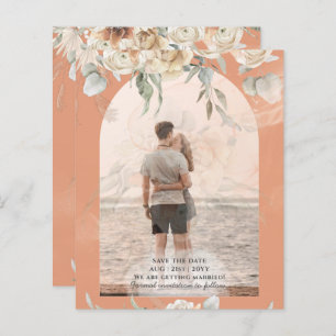 BUDGET Coral Terracotta Pampas Grass Wedding