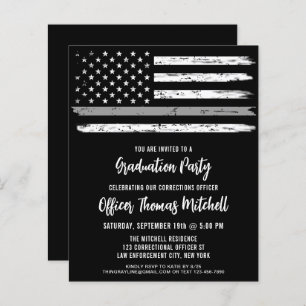 Budget Correctional Officer Graduation Invitation