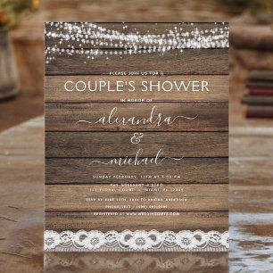 Budget Couple's Shower Rustic Farmhouse