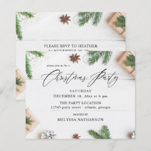 Budget Cozy Rustic Pine Leaves Christmas