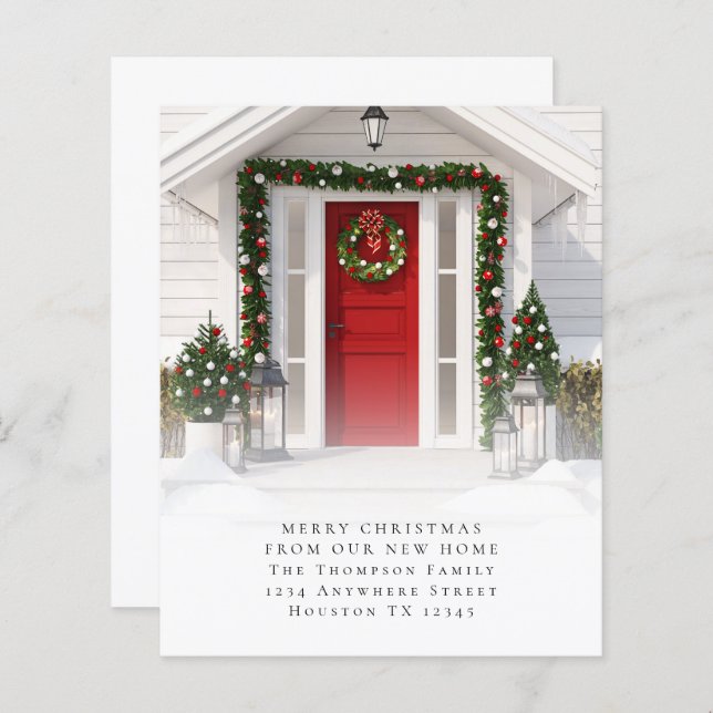 BUDGET Custom Photo Merry Christmas New Home (Front/Back)
