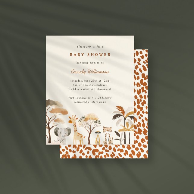 Budget Cute Jungle Safari Animals Boy Baby Shower (Creator Uploaded)
