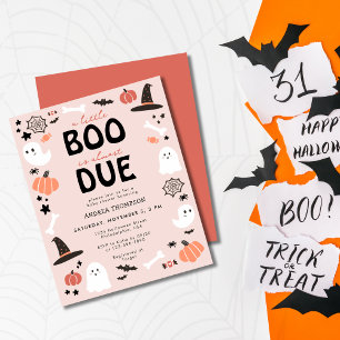 Budget Cute Little Boo Almost Due Baby Shower 