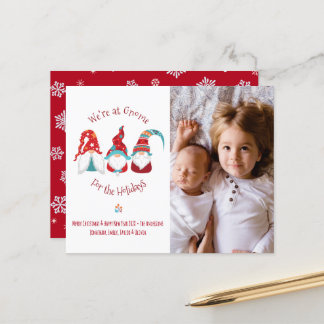 Budget Cute Nain pour les vacances Carte de photo 
