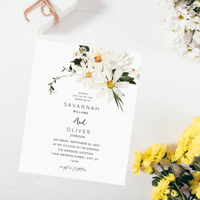 Budget Daisy White Floral V2 Flyer (Creator Uploaded)