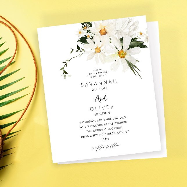 Budget Daisy White Floral Wedding V2 (Creator Uploaded)