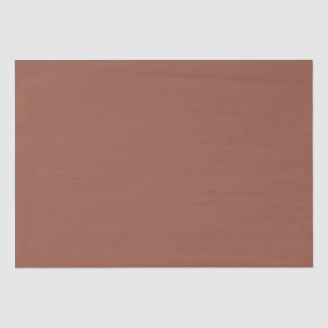 BUDGET Dark Terracotta Monochrome Wedding Tissue Paper (Front)