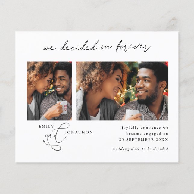 Budget Decided on Forever Photo Engagement  (Front)