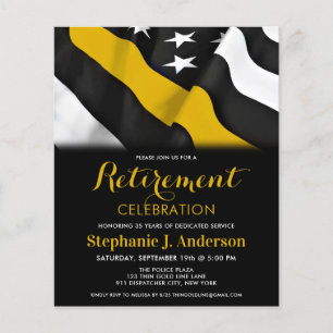 Budget Dispatcher Thin Gold Line Flag Retirement