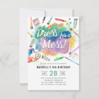 Budget Dress for a Mess Paint Painting Birthday