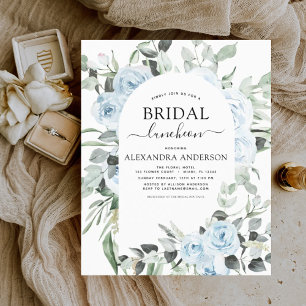 Budget Dusty Blue Bridal Shower Luncheon