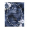 Budget Dusty Blue Floral Silver Navy Wedding Menu