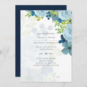 Budget Dusty Blue Flowers Sage Wedding