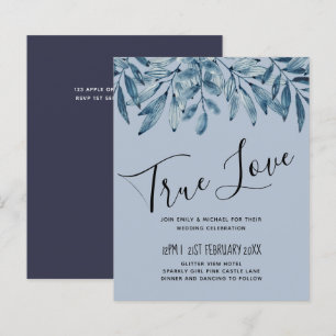 Budget DUSTY BLUE Foliage Wedding