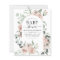 Budget Dusty Pink Baby Shower Floral Invitation