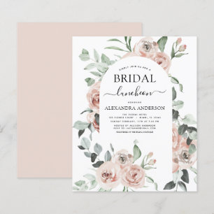 Budget Dusty Pink Bridal Shower Luncheon