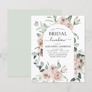 Budget Dusty Pink Bridal Shower Luncheon