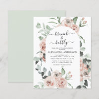 Budget Dusty Pink Brunch & Bubbly Bridal Shower
