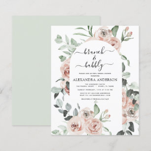 Budget Dusty Pink Brunch & Bubbly Bridal Shower