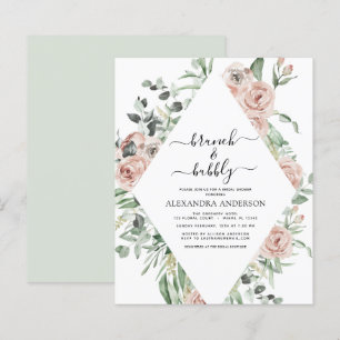 Budget Dusty Pink Brunch & Bubbly Bridal Shower