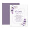 Budget Dusty Purple Floral Greenery Bridal Shower