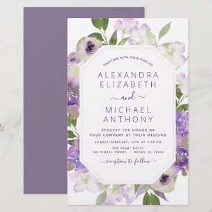 Budget Dusty Purple Wedding Floral Greenery