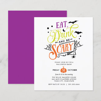 BUDGET Eat Drink and be Scary Halloween Bash Party