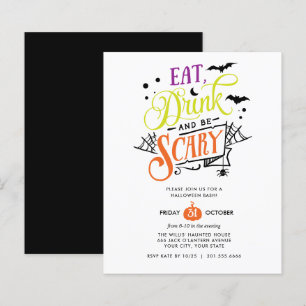 BUDGET Eat Drink and be Scary Halloween Bash Party