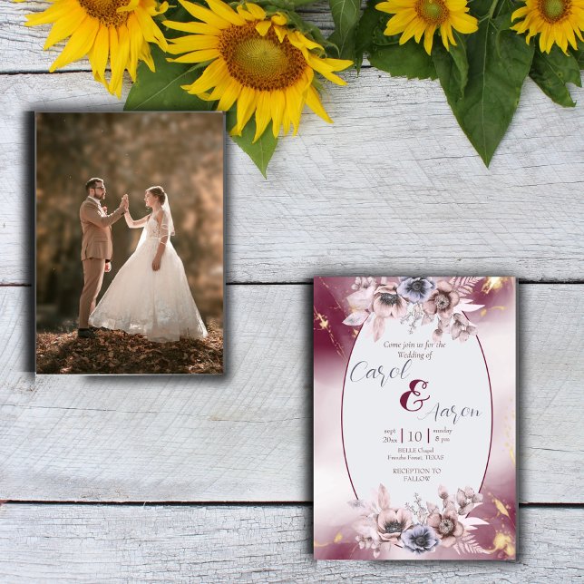 budget elegant classy botanical   wedding flyer (Creator Uploaded)