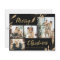 Budget Elegant Gold Leaves Photo Christmas Card