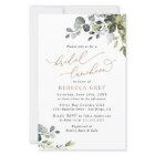 Budget Elegant Greenery Bridal Luncheon Invitation