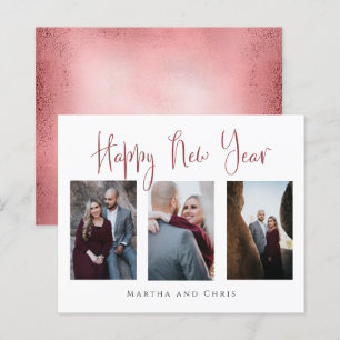 Budget Elegant Happy New Year Rose Gold Photo