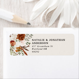 Budget élégant mariage floral en terre cuite noire